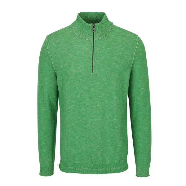 Pulover verde melanj cu guler inalt pentru barbati s.Oliver