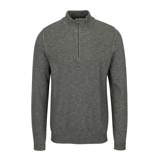 Pulover gri deschis melanj cu guler inalt pentru barbati s.Oliver