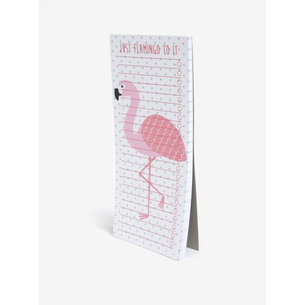 Planning block cu magnet si flamingo - Sass & Belle