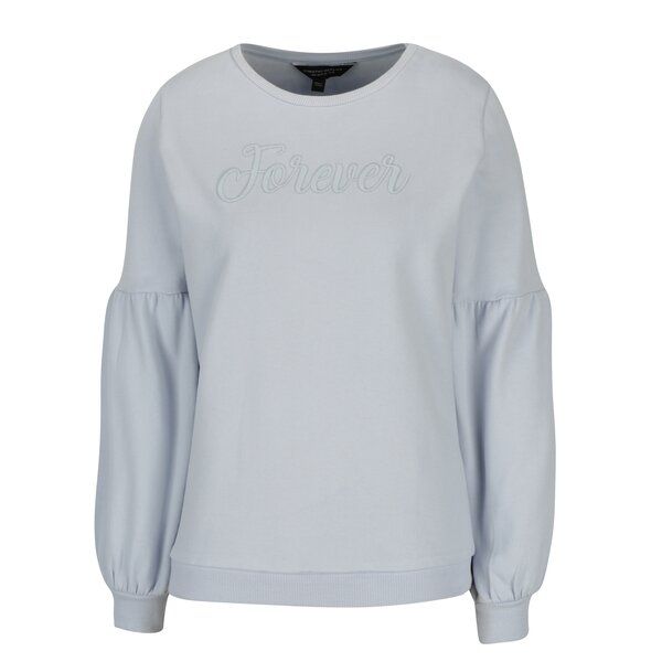 Bluza bleu cu maneci balon Dorothy Perkins