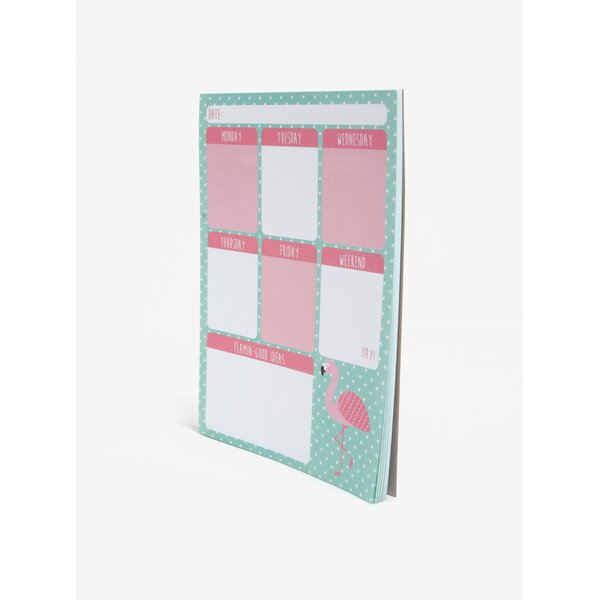 Planning saptamanal cu flamingo - Sass & Belle