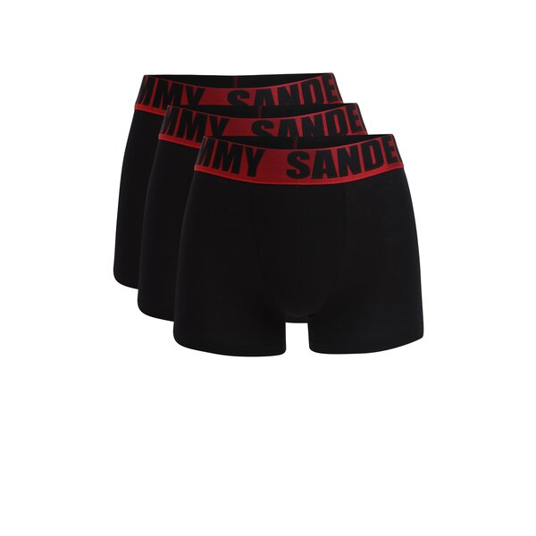 Set de 3 perechi de boxeri negri cu logo - Jimmy Sanders