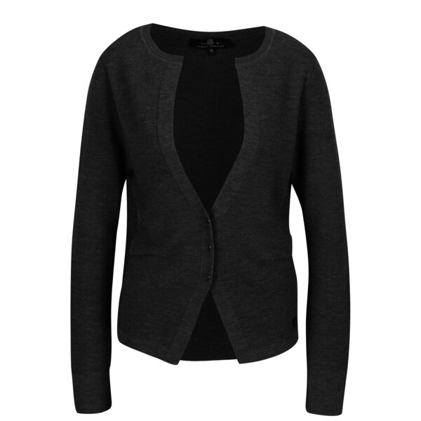 Cardigan din amestec de lana gri inchis pentru femei - Jimmy Sanders