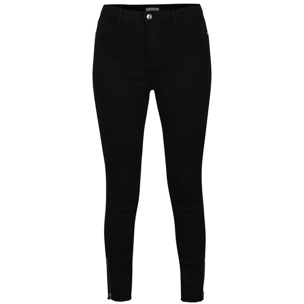 Blugi negri skinny cu talie inalta - Jacqueline de Yong