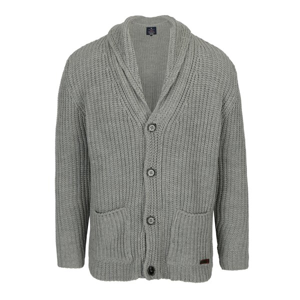 Cardigan tricotat gri pentru barbati - Jimmy Sanders