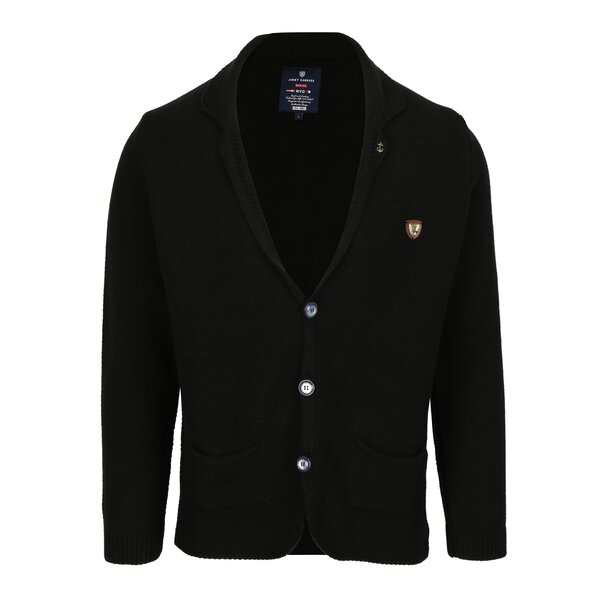 Cardigan tricotat negru pentru barbati - Jimmy Sanders