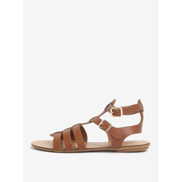 Sandale maro din piele - Dorothy Perkins