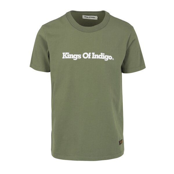 Tricou kaki cu logo pentru barbati Kings of Indigo Darius