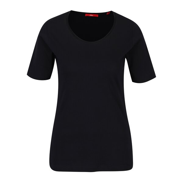 Tricou bleumarin din bumbac pentru femei - s.Oliver