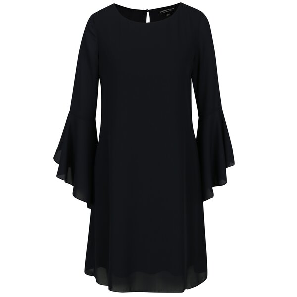 Rochie bleumarin cu maneci clopot asimetrice - Dorothy Perkins