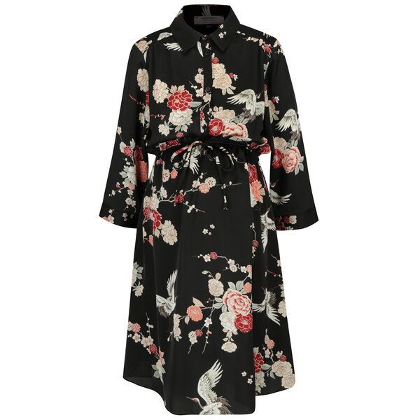 Rochie neagra cu print pentru femei insarcinate - Dorothy Perkins Maternity