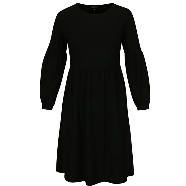 Rochie neagra cu maneci balon - Dorothy Perkins Curve