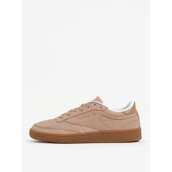 Pantofi sport roz prafuit din piele intoarsa pentru femei Reebok
