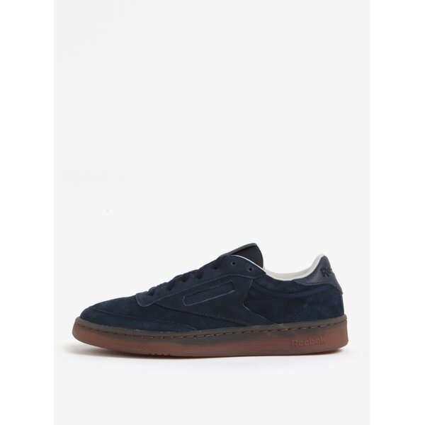 Pantofi sport bleumarin din piele intoarsa Reebok CLUB C 85 G