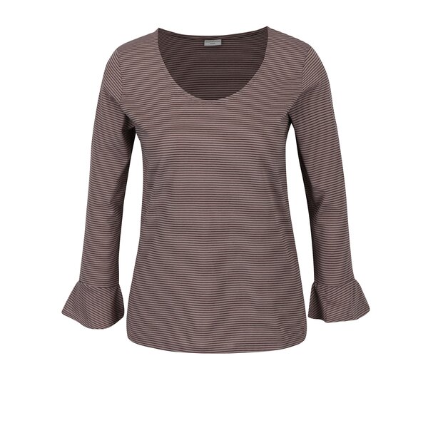 Bluza mov in dungi cu maneci clopot Jacqueline de Yong Cloud