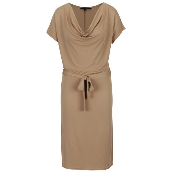 Rochie bej cu decolteu drapat VERO MODA Nice