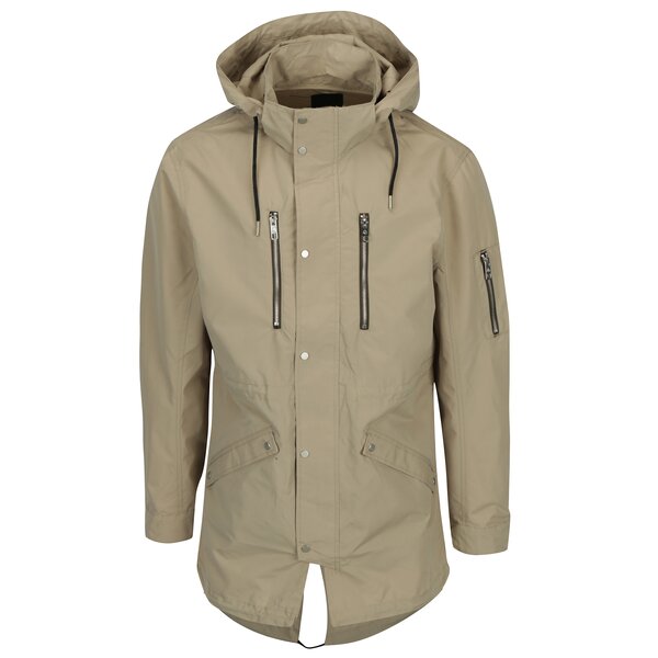 Jacheta parka bej cu gluga detasabila - ONLY & SONS Klaus