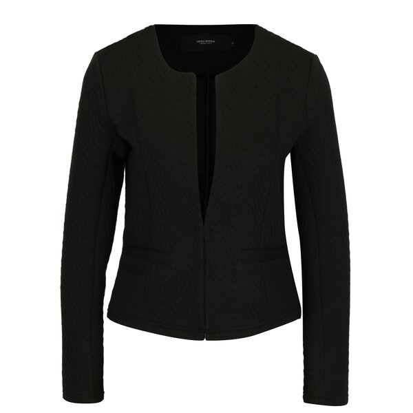 Jacheta neagra cu model in relief - VERO MODA Mia
