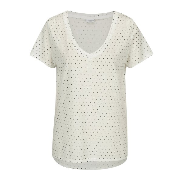 Tricou crem cu buline negre - Jacqueline de Yong Cloud