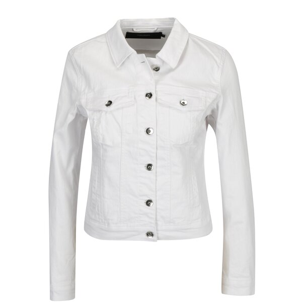 Jacheta alba din denim cu buzunare - VERO MODA Hot Soya