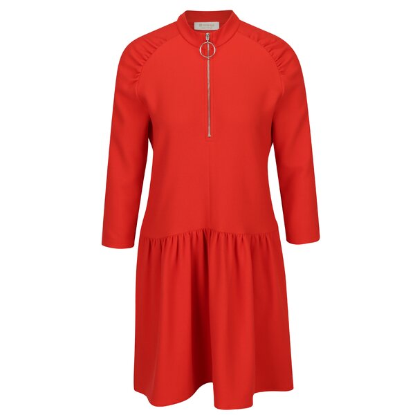Rochie rosie cu fermoar - Rich & Royal