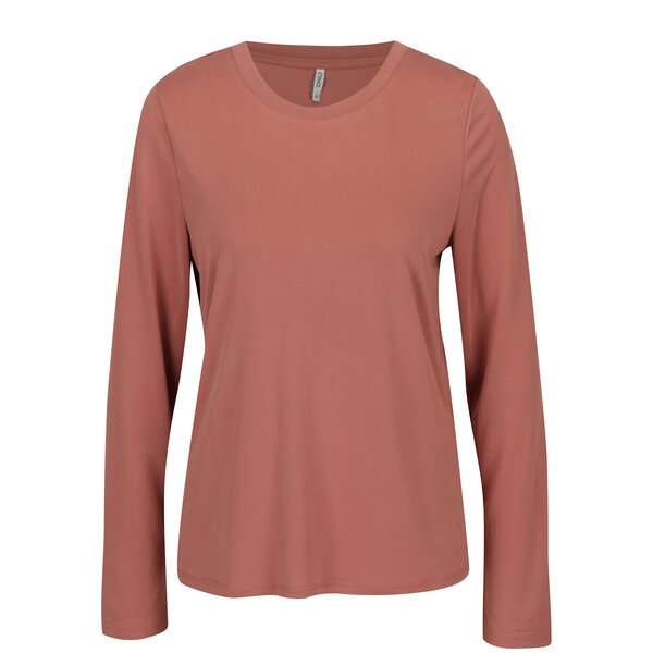 Bluza lejera roz-prafuit cu decolteu rotund - ONLY Venus