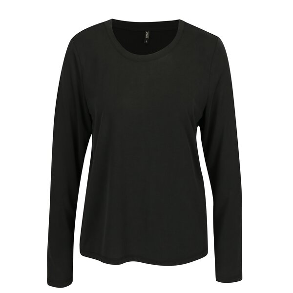 Bluza lejera neagra cu decolteu rotund - ONLY Venus