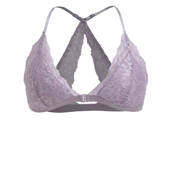 Sutien violet deschis din dantela Pieces Jolene