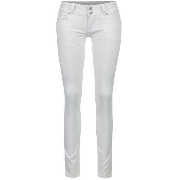 Blugi slim fit albi cu talie joasa - Hailys Kitty
