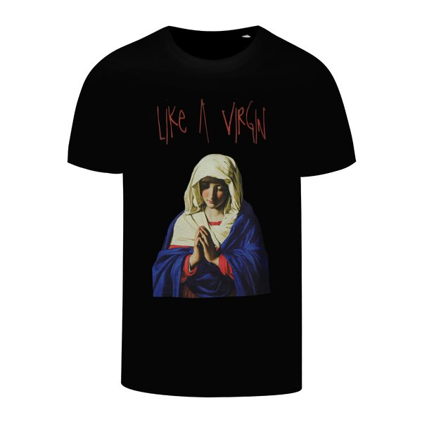 Tricou negru cu print pentru barbati - ZOOT Original Like a Virgin