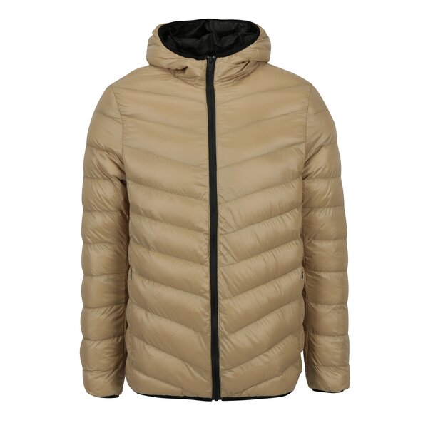Jacheta bej matlasata cu gluga Burton Menswear London