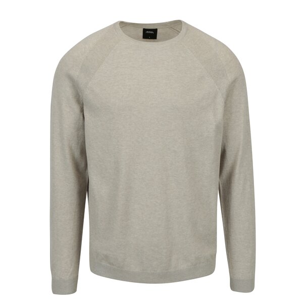 Pulover subtire bej cu maneci raglan - Burton Menswear London