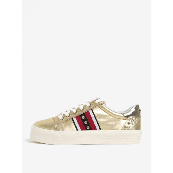 Pantofi spot aurii din piele si platforma - Carvela Lax NP