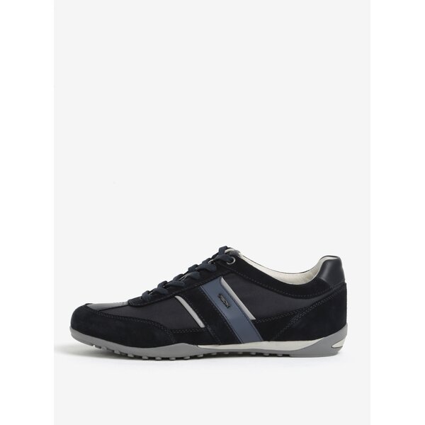 Pantofi sport albastri din piele intoarsa pentru barbati Geox Wells