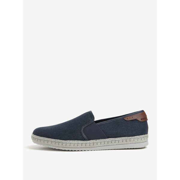 Pantofi slip on albastri pentru barbati Geox Copacabana
