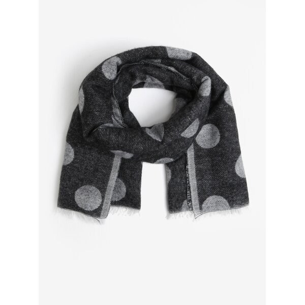 Fular gri inchis cu buline Miss Selfridge