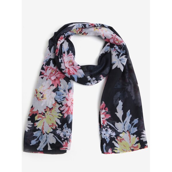 Esarfa bleumarin cu print floral - Tom Joule Wensley