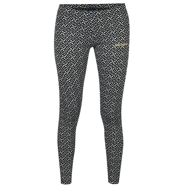 Colanti alb&negru cu print pentru femei - adidas Originals