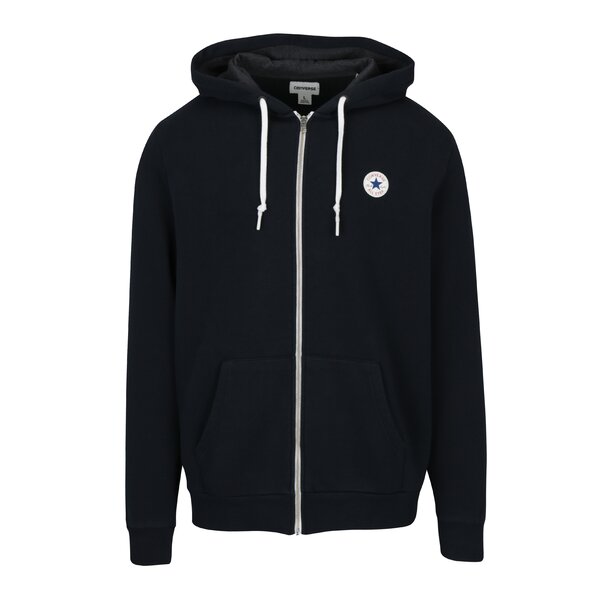 Hanorac bleumarin cu gluga si buzunare pentru barbati - Converse Core Full