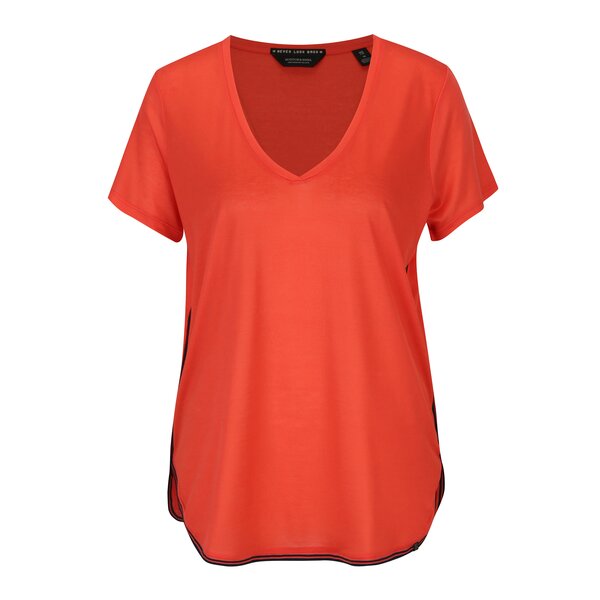 Tricou rosu cu dungi laterale si anchior - Scotch & Soda