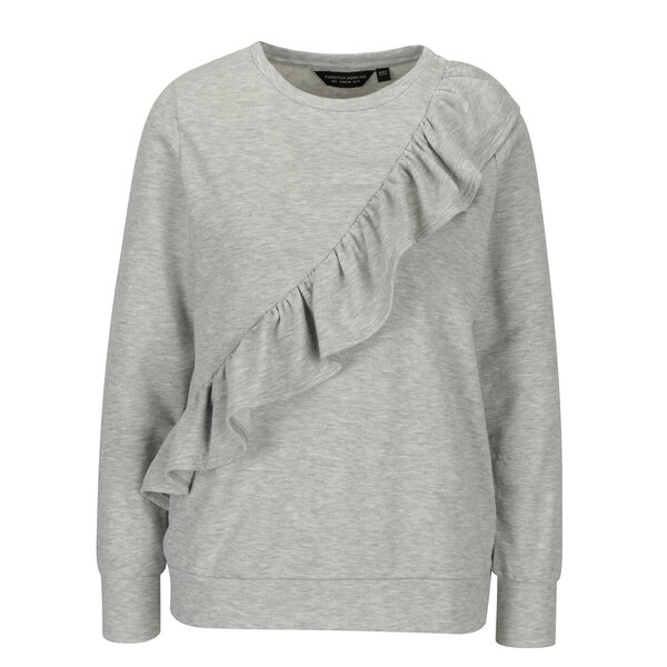 Bluza gri deschis cu volane Dorothy Perkins