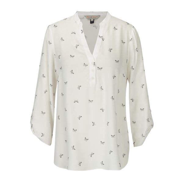 Tunica crem cu print fluturi Billie & Blossom