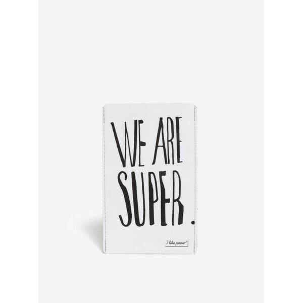Husa de telefon alba I like Paper We are super