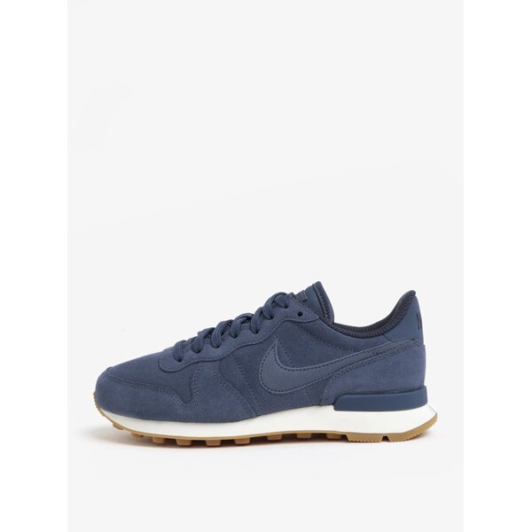 Pantofi sport din piele intoarsa gri albastrui pentru femei - Nike Internationalist