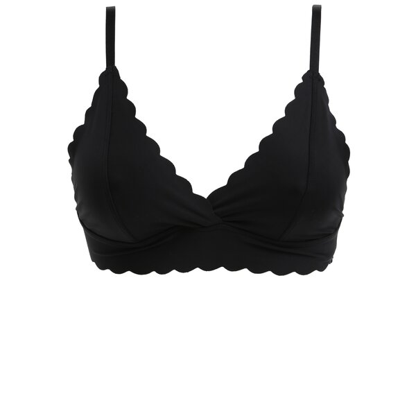 Sutien negru cu terminatii ondulate - Y.A.S Scallop