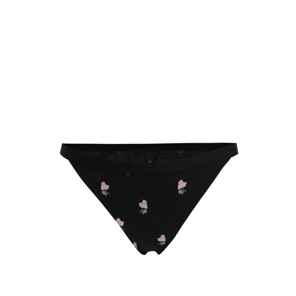 Chiloti negri cu print floral Y.A.S Rose