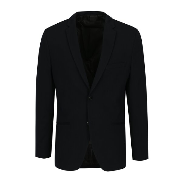 Sacou bleumarin cu revere si buzunare - Jack & Jones Premium Steven