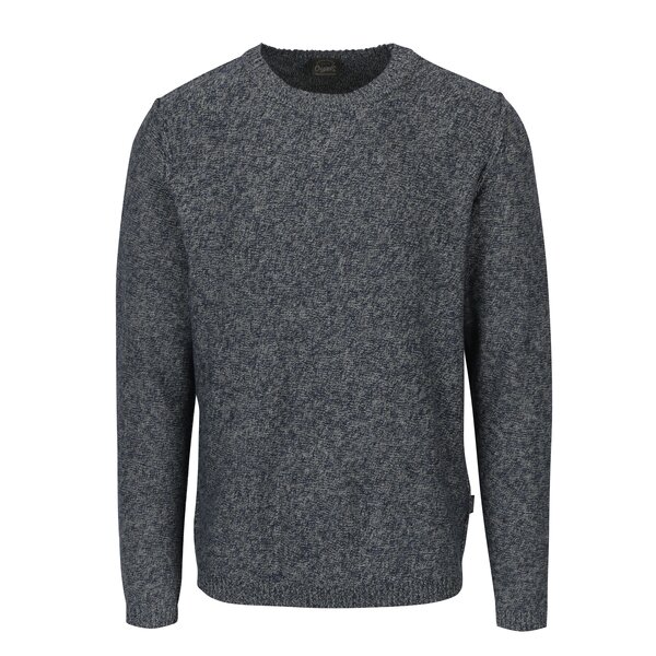 Pulover tricotat albastru melanj - Jack & Jones Originals Uber