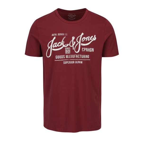 Tricou bordo din bumbac cu print - Jack & Jones Slack