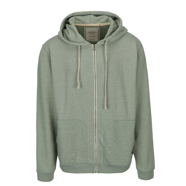 Hanorac verde melanj cu buzunare Jack & Jones Recycle